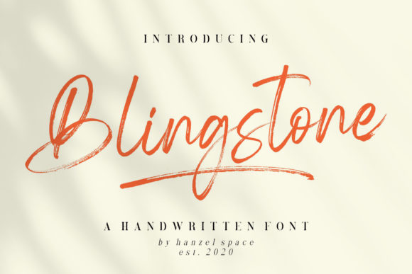 Blingstone: A Handwritten Font That Elevates Design Across Industries