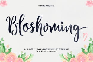 Bloshoming: A Modern Script Font for Strategic Creativity and Branding