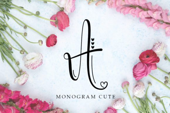 Monogram Cute: A Romantic Script Font for Creative Expression