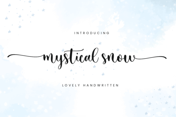 Mystical Snow: A Modern Script Font for Elegant Design Projects