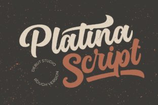 Platina Script - Rough: A Bold Handwritten Font for Creative Projects