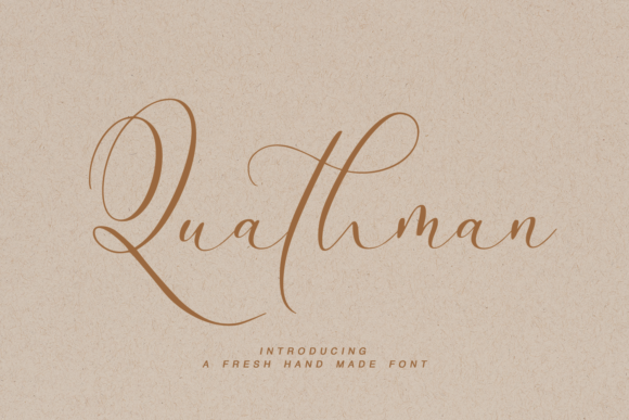 Quathman: A Magical Handwritten Font for Creative Expression