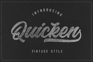 Quicken: A Handwritten Font That Adds Vintage Charm to Modern Design