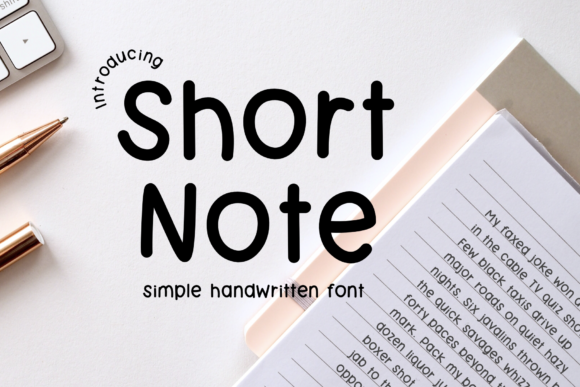 Short Note: A Versatile Handwritten Font for Creative Projects